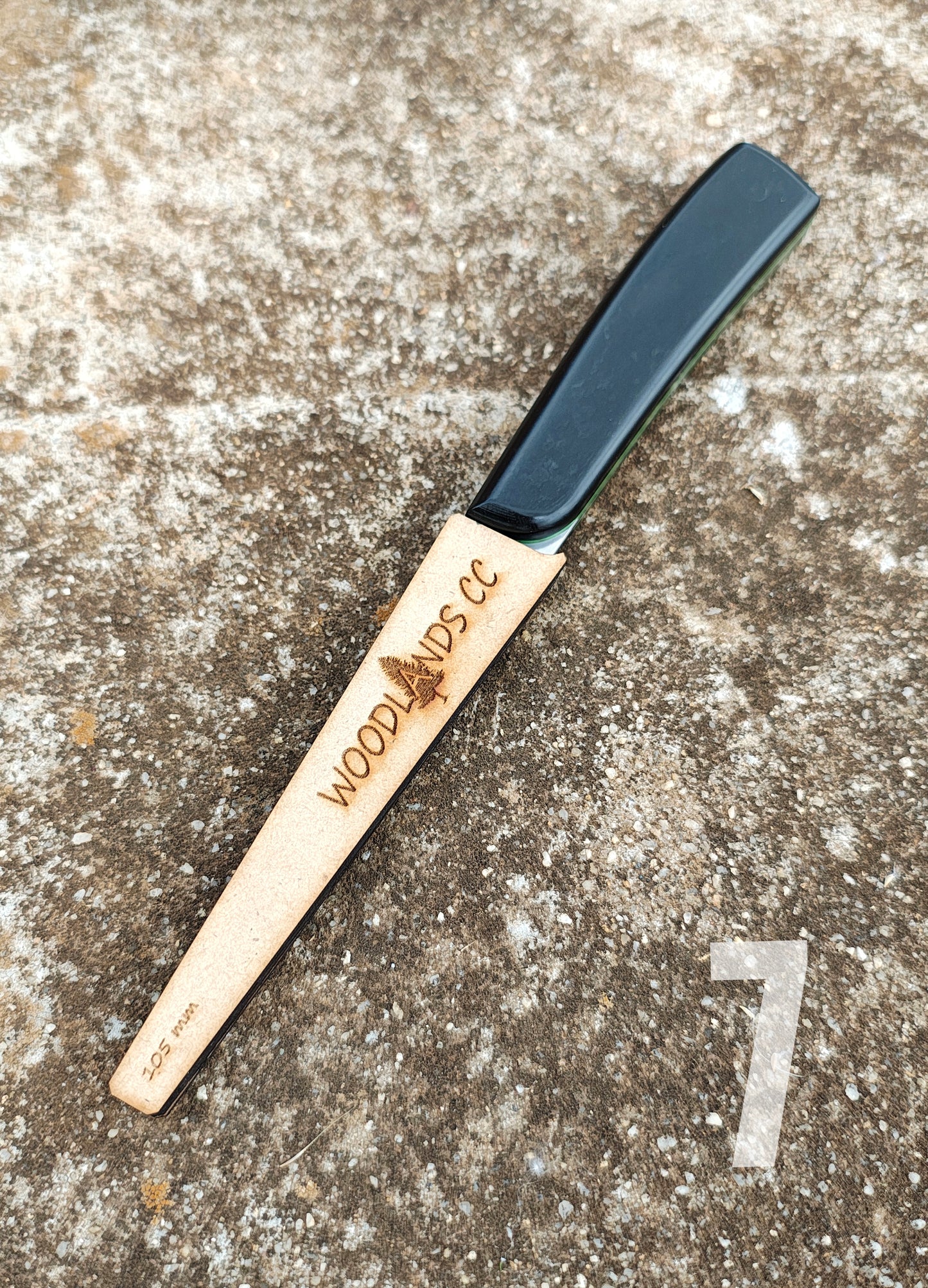 105mm Full Tang Sloyd Black Diamond Green