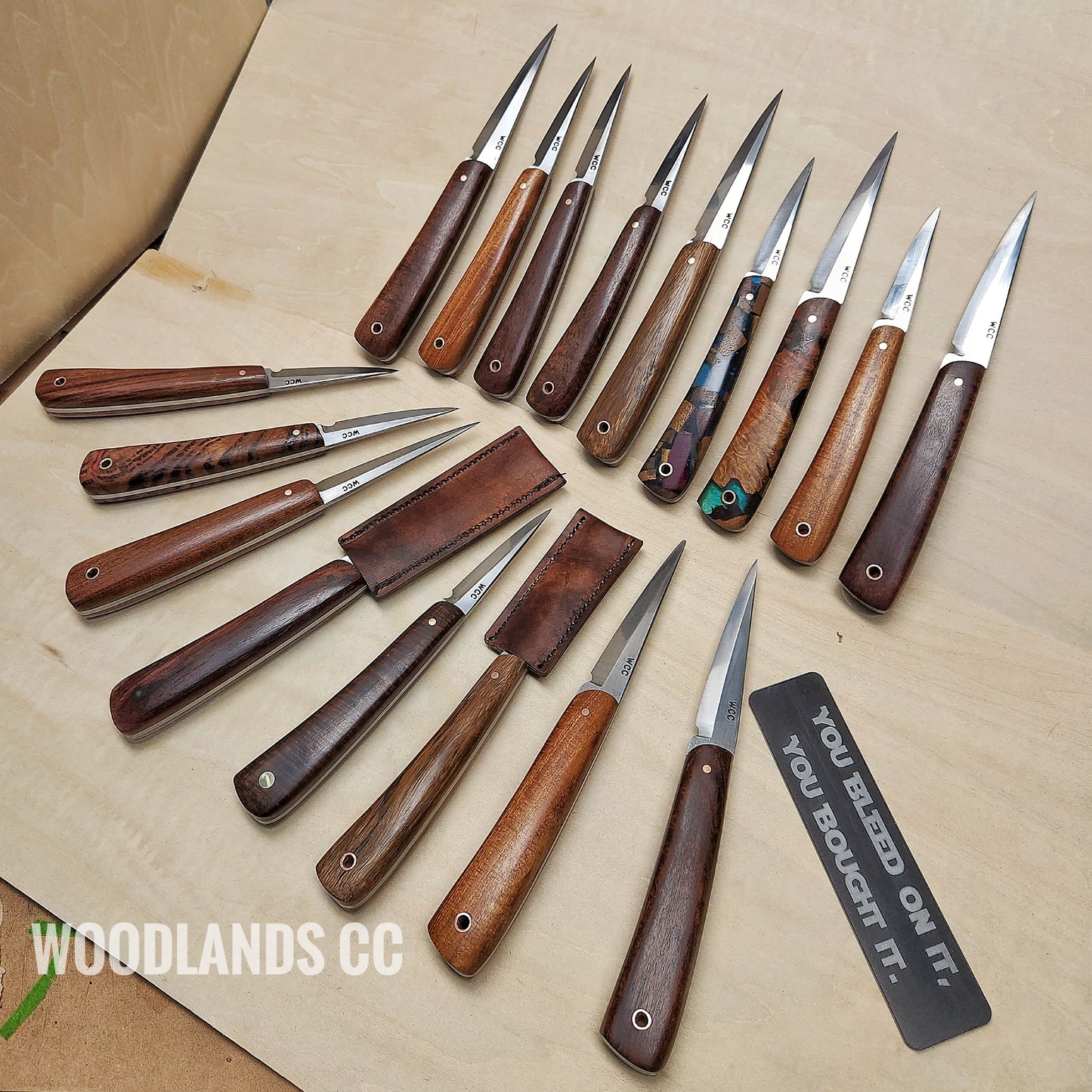 Woodland cc Custom 85mm Full Tang Sloyd Knife MADE TO ORDER