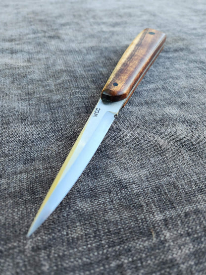 2 Piece Set - 85mm Full Tang Sloyd & 35mm Detailing Knife with Brigalow Handles