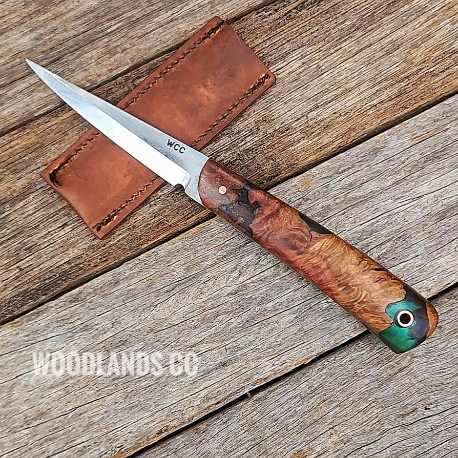 Woodland cc Custom 85mm Full Tang Sloyd Knife MADE TO ORDER