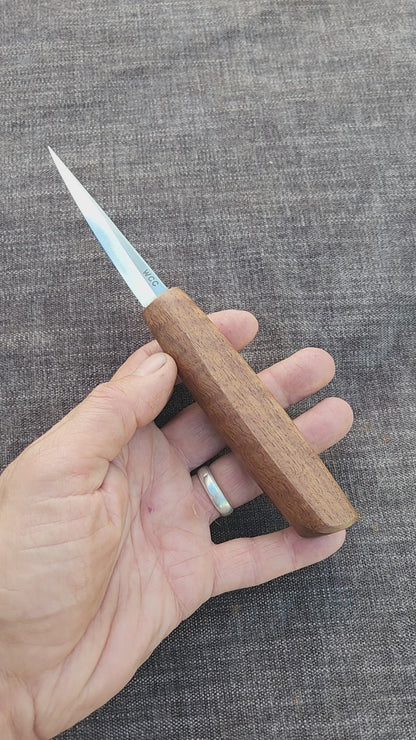 "Valkyrie" 85mm Traditional Sloyd - Turkish Walnut