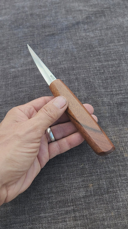 "Valkyrie" 85mm Traditional Sloyd - Turkish Walnut