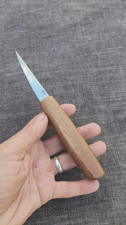 "Valkyrie" 85mm Traditional Sloyd - Turkish Walnut